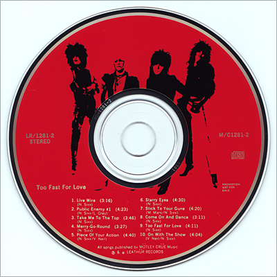Mötley Crüe, Too Fast For Love, Leathür Records, CD, Red CD, Glossy Version