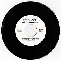 Mötley Crüe, Stick To Your Guns, Leäther Records, The DHP Copy, 7-inch single