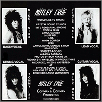 Mötley Crüe, Stick To Your Guns, Leäther Records, Motley.com Repro, 7-inch single