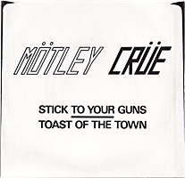 Mötley Crüe, Stick To Your Guns, Leäther Records, Original, 7-inch single