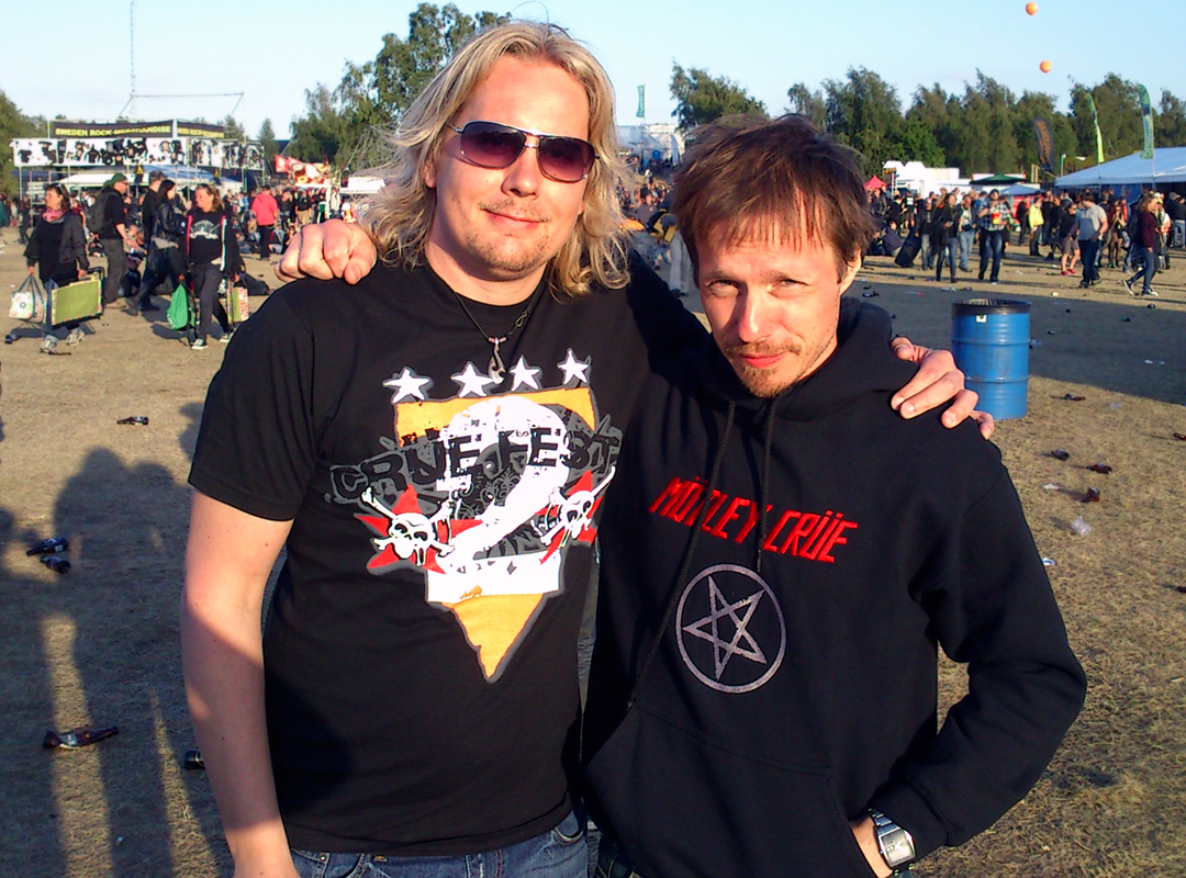 DANIEL AND MIKAEL AT THE SWEDEN ROCK FESTIVAL 2012