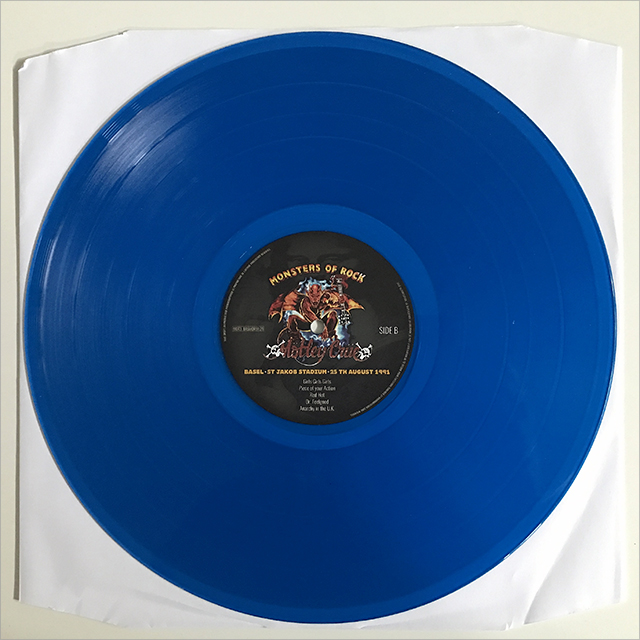 MÖTLEY CRÜE - ANARCHY IN BASEL, BLUE VINYL, BOOTLEG LP