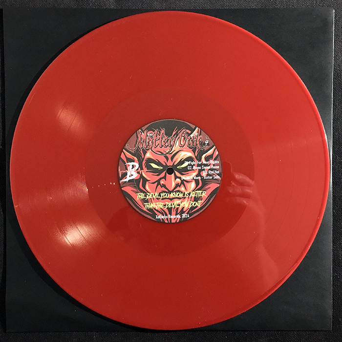 MÖTLEY CRÜE - BETTER THE DEVIL YOU KNOW, RED VINYL, BOOTLEG LP