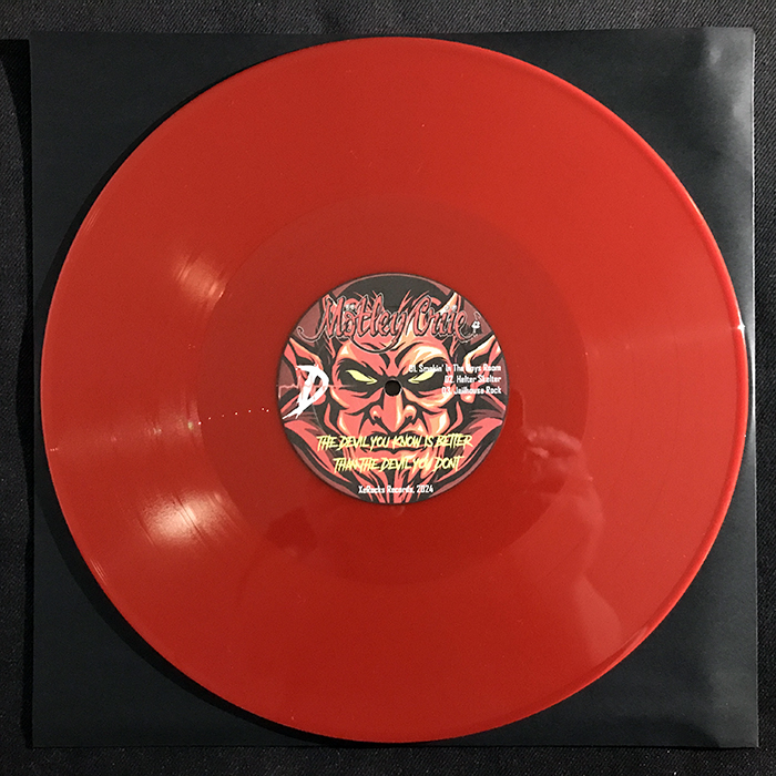 MÖTLEY CRÜE - BETTER THE DEVIL YOU KNOW, RED VINYL, BOOTLEG LP
