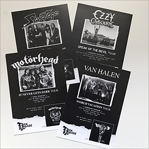 Mötley Crüe - Too Fast For Love Tour, Flyers