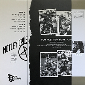 Mötley Crüe - Too Fast For Love Tour, Grey Marble Vinyl