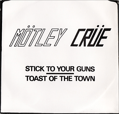 Mötley Crüe, Stick To Your Guns, Leäther Records, The Japanese Bootleg, 7-inch single