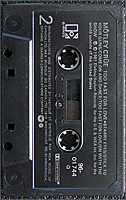 TOO FAST FOR LOVE - CANADIAN PRESS CASSETTE [10 tracks - 9 listed]